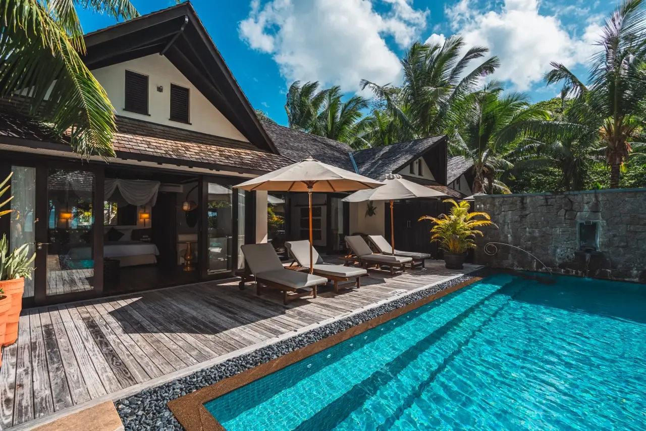 Private villa pool at STORY Seychelles
