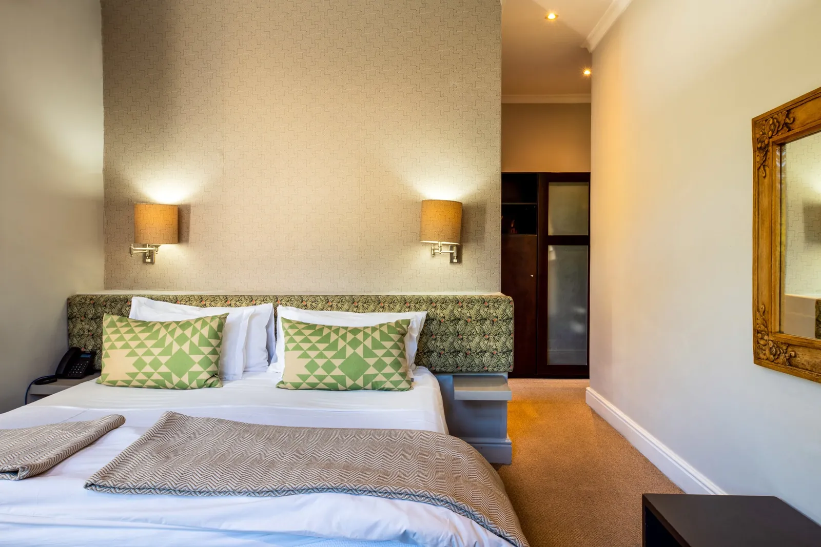 Superior guest room at Welgelegen House in Cape Town.
