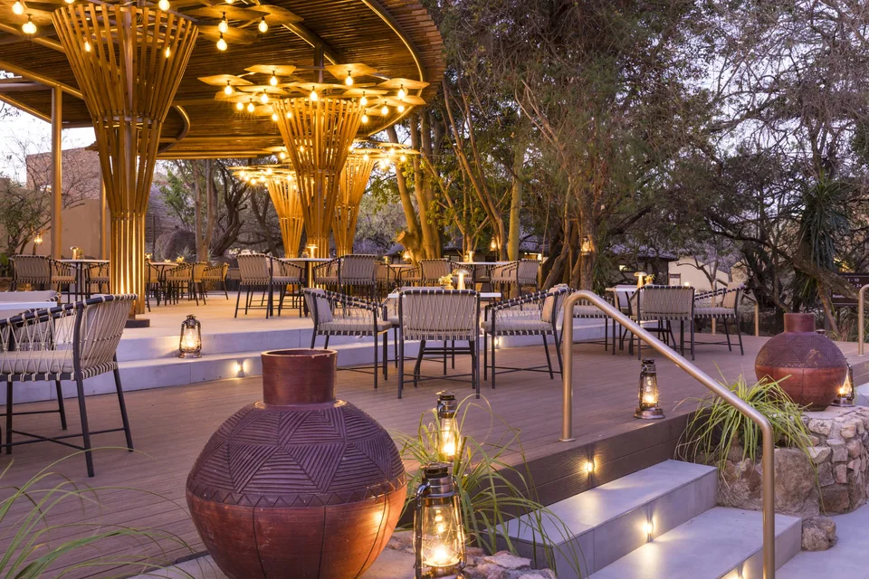 Mabula Game Lodge terrace, Waterberg